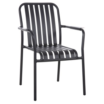 ALUMINUM ARMCHAIR RACHEL FK6088.10 ANTHRACITE 63x58x85Hcm.