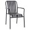 ALUMINUM ARMCHAIR RACHEL FK6088.10 ANTHRACITE 63x58x85Hcm.