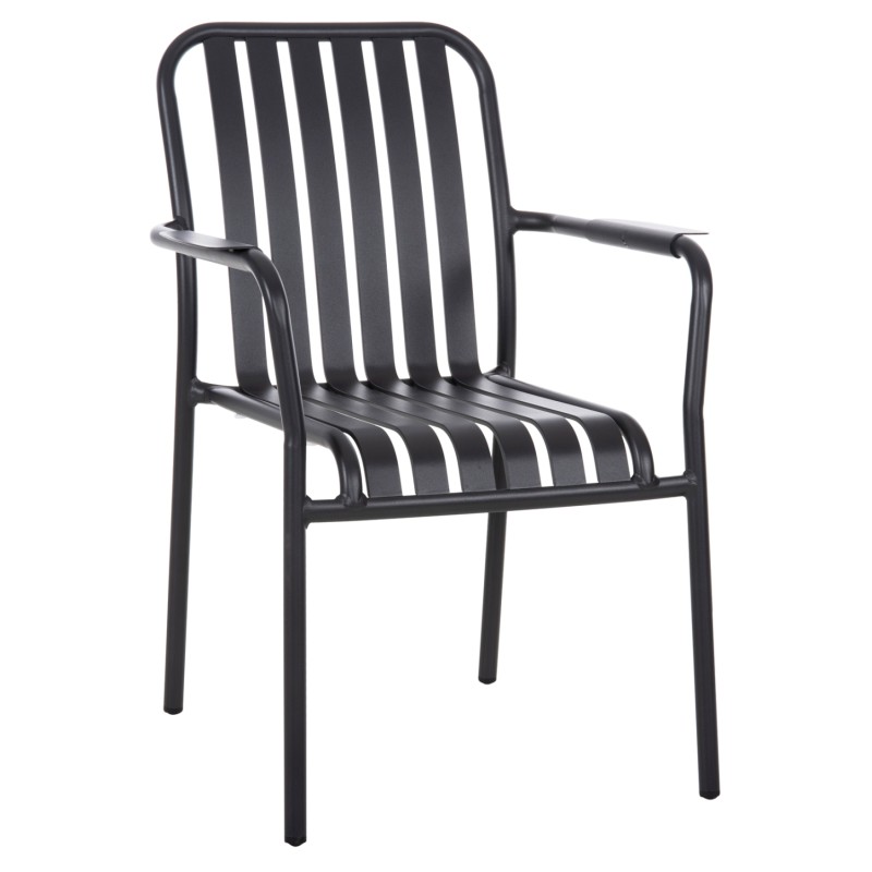 ALUMINUM ARMCHAIR RACHEL FK6088.10 ANTHRACITE 63x58x85Hcm. ALUMINUM ARMCHAIR RACHEL FK6088.10 ANTHRACITE 63x58x85Hcm.