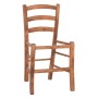 CHAIR PAROS FK5585.01 BEECH WOOD IMPREGNATED IN WALNUT COLOR 40x41x87Hcm.FRAME ONLY