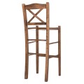BAR STOOL LUCIUS FK5586.01 BEECH WOOD IMPREGNATED IN WALNUT COLOR 40,5x40x105Hcm.FRAME ONLY BAR STOOL LUCIUS FK5586.01 BEECH WOOD IMPREGNATED IN WALNUT COLOR 40,5x40x105Hcm.FRAME ONLY