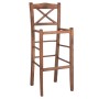 BAR STOOL LUCIUS FK5586.01 BEECH WOOD IMPREGNATED IN WALNUT COLOR 40,5x40x105Hcm.FRAME ONLY