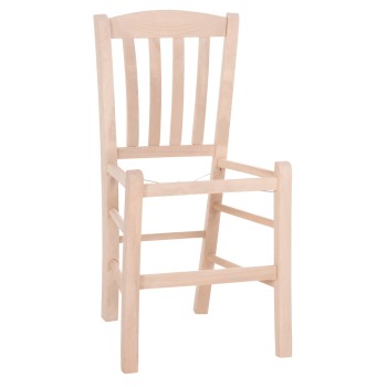 CHAIR MONTE FK5588.02 BEECH WOOD IMPREGNATED-UNPAINTED 40x41x87Hcm.FRAME ONLY