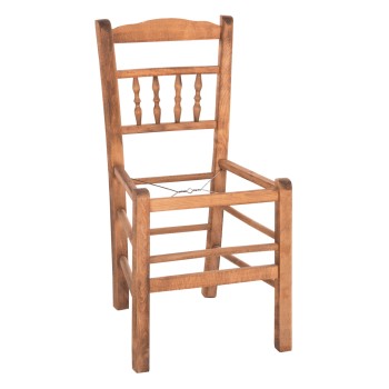 CHAIR CHOSEN FK8466.01 BEECH WOOD IMPREGNATED IN WALNUT COLOR 40.5x40.5x87Hcm.FRAME ONLY