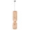 CEILING PENDANT LAMP FK4344 CYLINDRICAL-PAPER ROPE ΙΝ SAN BEIGE-2 BULBS Φ25x100-160Hcm.