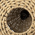 CEILING PENDANT LAMP FK4346 PAPER ROPE ΙΝ BEIGE AND BLACK Φ55,5x44Hcm. CEILING PENDANT LAMP FK4346 PAPER ROPE ΙΝ BEIGE AND BLACK Φ55,5x44Hcm.