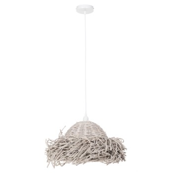 CEILING PENDANT LAMP FK4349 SEAGRASS IN WHITEWASH COLOR Φ50x25-135Hcm.