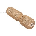 CEILING PENDANT LAMP FK4345 CYLINDRICAL-PAPER ROPE ΙΝ SAND BEIGE-2 BULBS Φ30,5x132Hcm. CEILING PENDANT LAMP FK4345 CYLINDRICAL-PAPER ROPE ΙΝ SAND BEIGE-2 BULBS Φ30,5x132Hcm.
