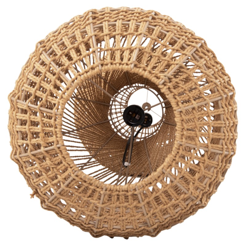 CEILING PENDANT LAMP FK4345 CYLINDRICAL-PAPER ROPE ΙΝ SAND BEIGE-2 BULBS Φ30,5x132Hcm. CEILING PENDANT LAMP FK4345 CYLINDRICAL-PAPER ROPE ΙΝ SAND BEIGE-2 BULBS Φ30,5x132Hcm.