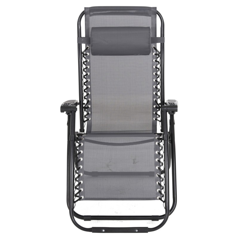 ARMCHAIR RELAX COMPANION FK5095.11 GREY TEXTILENE-BLACK METAL 67x145x110Hcm. ARMCHAIR RELAX COMPANION FK5095.11 GREY TEXTILENE-BLACK METAL 67x145x110Hcm.