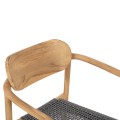 ARMCHAIR OSLO FK9636.08 TEAK WOOD IN NATURAL & ROPE--B'RATED 55x54x80Hcm. ARMCHAIR OSLO FK9636.08 TEAK WOOD IN NATURAL & ROPE--B'RATED 55x54x80Hcm.
