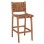 BAR STOOL WALTER FK9841 TEAK WOOD IN NATURAL-RUSH MATT 46x55x105Hcm.