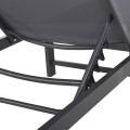 ALUMINUM SUNBED THATCHER FK5983.03 ANTHRACITE FRAME & TEXTILENE 196,5x64,5x92Hcm. ALUMINUM SUNBED THATCHER FK5983.03 ANTHRACITE FRAME & TEXTILENE 196,5x64,5x92Hcm.
