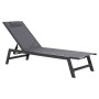 ALUMINUM SUNBED WITH HEADREST RABIA FK5982.03 IN ANTHRACITE 191,5x60x31Hcm.