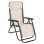 ARMCHAIR RELAX COMPANION FK5095.12 BEIGE TEXTILENE-BLACK METAL 67x145x110Hcm.