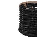 FLOOR BASKETS 2PCS POTTS FK4379 CL RATTAN IN BLACK&NATURAL Φ61+Φ45cm. FLOOR BASKETS 2PCS POTTS FK4379 CL RATTAN IN BLACK&NATURAL Φ61+Φ45cm.