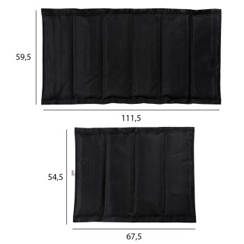 REPLACEMENT TEXTILENE FABRIC FK6064.01 FOR SUNBEDS AIGAIO IN BLACK COLOR REPLACEMENT TEXTILENE FABRIC FK6064.01 FOR SUNBEDS AIGAIO IN BLACK COLOR