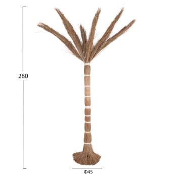 DECORATIVE TREE TROPIC FK4324 COCONUT-STYLE MADE OF MENDONG GRASS 280Hcm. DECORATIVE TREE TROPIC FK4324 COCONUT-STYLE MADE OF MENDONG GRASS 280Hcm.