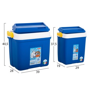 ISOTHERMAL COOLERS 2PCS SET BREEZERS FK12167 24LT+12LT+3 ICE BLOCKS- BLUE
