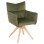 DINING ARMCHAIR QUILL FK9843.05 GREEN FABRIC-BEECH WOOD LEGS 61x57,5x91Hcm.