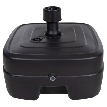 PLASTIC UMBRELLA BASE WITH WHEEL SOLBAS FK6113.02 ANTHRACITE COLOR-FOR POLE 33/50mm 46,5x23,5Hcm.