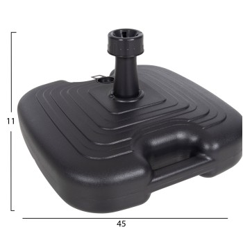 PLASTIC UMBRELLA BASE WITH HANDLE SOLBAS FK6112.02 ANTHRACITE COLOR-FOR POLE 20/38mm 45x11Hcm. PLASTIC UMBRELLA BASE WITH HANDLE SOLBAS FK6112.02 ANTHRACITE COLOR-FOR POLE 20/38mm 45x11Hcm.