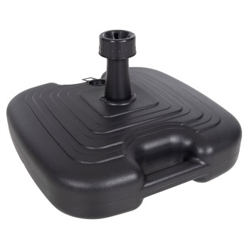 PLASTIC UMBRELLA BASE WITH HANDLE SOLBAS FK6112.02 ANTHRACITE COLOR-FOR POLE 20/38mm 45x11Hcm.