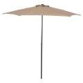 ALUMINUM UMBRELLA WITH 6 SPOKES KACEN FK6030.04 MOCHA-ANTHRACITE Φ250x236H cm. ALUMINUM UMBRELLA WITH 6 SPOKES KACEN FK6030.04 MOCHA-ANTHRACITE Φ250x236H cm.