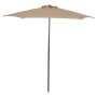 ALUMINUM UMBRELLA WITH 6 SPOKES KACEN FK6030.04 MOCHA-ANTHRACITE Φ250x236H cm.