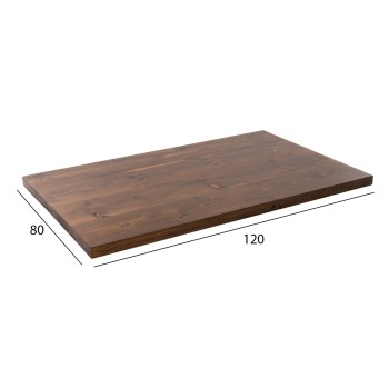 TABLETOP FK6151 SOLID FIR WOOD IN WALNUT VARNISH 120x80x4(thickness)cm. TABLETOP FK6151 SOLID FIR WOOD IN WALNUT VARNISH 120x80x4(thickness)cm.