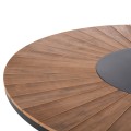 OUTDOOR ROUND TABLE MORIL FK6041.01 ALUMINUM IN ANTHRACITE-POLYWOOD IN NATURAL WOOD Φ120cm. OUTDOOR ROUND TABLE MORIL FK6041.01 ALUMINUM IN ANTHRACITE-POLYWOOD IN NATURAL WOOD Φ120cm.