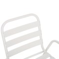 CHAIR PRELUDE FK5970.02 METAL FRAME-ALUMINUM SEAT & BACKREST-WHITE 54x56x79Hcm. CHAIR PRELUDE FK5970.02 METAL FRAME-ALUMINUM SEAT & BACKREST-WHITE 54x56x79Hcm.