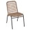 ALUMINUM CHAIR SPANO FK6047 ANTHRACITE FRAME- BEIGE SYNTHETIC RATTAN 46x59x80Hcm.