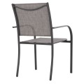 OUTDOOR ARMCHAIR REDAN FK5976.01 GREY METAL-GREY TEXTILENE 56x60x88Hcm. OUTDOOR ARMCHAIR REDAN FK5976.01 GREY METAL-GREY TEXTILENE 56x60x88Hcm.