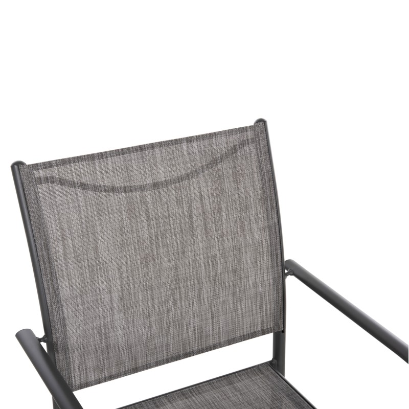 OUTDOOR ARMCHAIR REDAN FK5976.01 GREY METAL-GREY TEXTILENE 56x60x88Hcm. OUTDOOR ARMCHAIR REDAN FK5976.01 GREY METAL-GREY TEXTILENE 56x60x88Hcm.