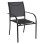 OUTDOOR ARMCHAIR REDAN FK5976.03 BLACK METAL-BLACK TEXTILENE 56x60x88Hcm.