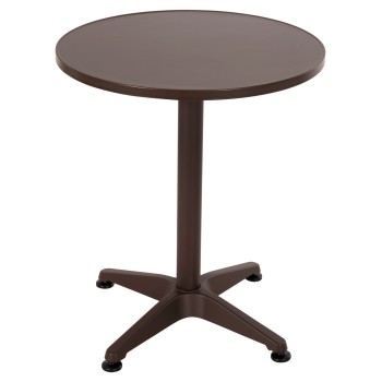 OUTDOOR ROUND TABLE GOSS FK5974.02 ALUMINUM IN BROWN Φ60x70Hcm.