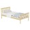 BED GIMLY FK675.01 SOLID PINE WOOD IN NATURAL FOR MATTRESS 190x90cm.