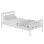 BED GIMLY FK675.03 SOLID PINE WOOD IN WHITE FOR MATTRESS 190x90cm.