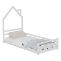 BED FOR KIDS HOUSER FK676.03 t.MONTESSORI SOLID PINE WOOD IN WHITE- 190x90cm. BED FOR KIDS HOUSER FK676.03 t.MONTESSORI SOLID PINE WOOD IN WHITE- 190x90cm.