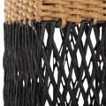 FLOOR STANDING LAMP FK4355 METAL-PAPER ROPE IN SAND BEIGE-BLACK 21x21x119,5Hcm. FLOOR STANDING LAMP FK4355 METAL-PAPER ROPE IN SAND BEIGE-BLACK 21x21x119,5Hcm.