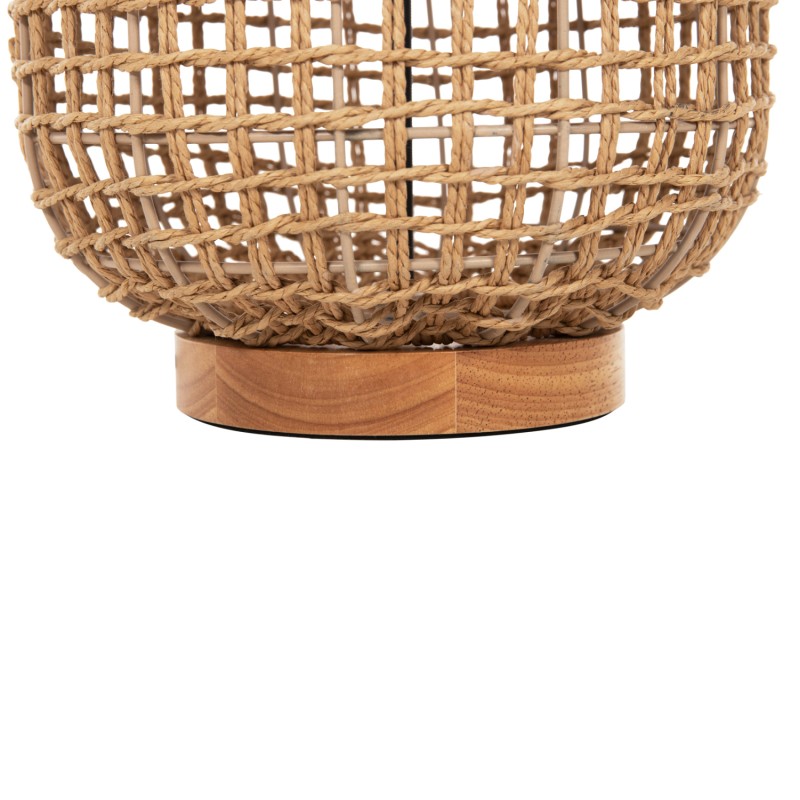 FLOOR STANDING LAMP FK4359 METAL-PAPER ROPE IN BROWN- 2 LIGHT BULBS Φ25x78.5Hcm. FLOOR STANDING LAMP FK4359 METAL-PAPER ROPE IN BROWN- 2 LIGHT BULBS Φ25x78.5Hcm.