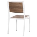 ALUMINUM CHAIR SAGA FK6063.01 WHITE WITH POLYWOOD 46x52x86Hcm. ALUMINUM CHAIR SAGA FK6063.01 WHITE WITH POLYWOOD 46x52x86Hcm.
