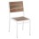 ALUMINUM CHAIR SAGA FK6063.01 WHITE WITH POLYWOOD 46x52x86Hcm.