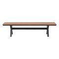 ALUMINUM BENCH TAWNEE FK6040.01 ANTHRACITE- POLYWOOD SEAT IN NATURAL WOOD COLOR 220x36x44,5Hcm. ALUMINUM BENCH TAWNEE FK6040.01 ANTHRACITE- POLYWOOD SEAT IN NATURAL WOOD COLOR 220x36x44,5Hcm.