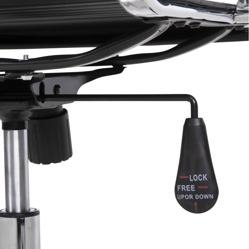 MANAGER'S OFFICE CHAIR BOSS FK1059.31 BLACK PU-CHROMED METAL FRAME AND BASE 53x57x109Hcm. MANAGER'S OFFICE CHAIR BOSS FK1059.31 BLACK PU-CHROMED METAL FRAME AND BASE 53x57x109Hcm.