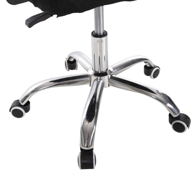 OFFICE CHAIR TRAIL FK1192 BLACK MESH-CHROMED METAL LEG 64x55x98,5Hcm. OFFICE CHAIR TRAIL FK1192 BLACK MESH-CHROMED METAL LEG 64x55x98,5Hcm.