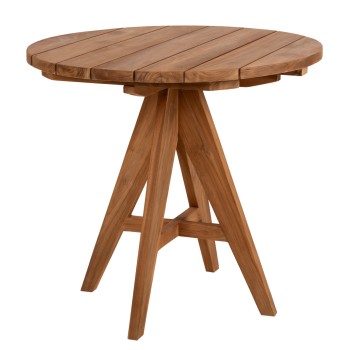 OUTDOOR ROUND TABLE LEO FK9623.11 TEAK WOOD 80x80x75Hcm.