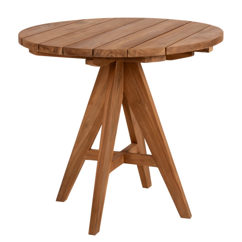 OUTDOOR ROUND TABLE LEO FK9623.11 TEAK WOOD 80x80x75Hcm. OUTDOOR ROUND TABLE LEO FK9623.11 TEAK WOOD 80x80x75Hcm.