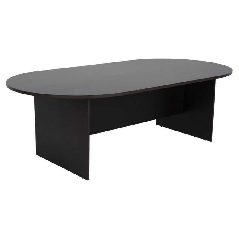 CONFERENCE OVAL DESK SIENNA FK2134.02 MELAMINE IN WENGE 240x120x75Hcm. CONFERENCE OVAL DESK SIENNA FK2134.02 MELAMINE IN WENGE 240x120x75Hcm.